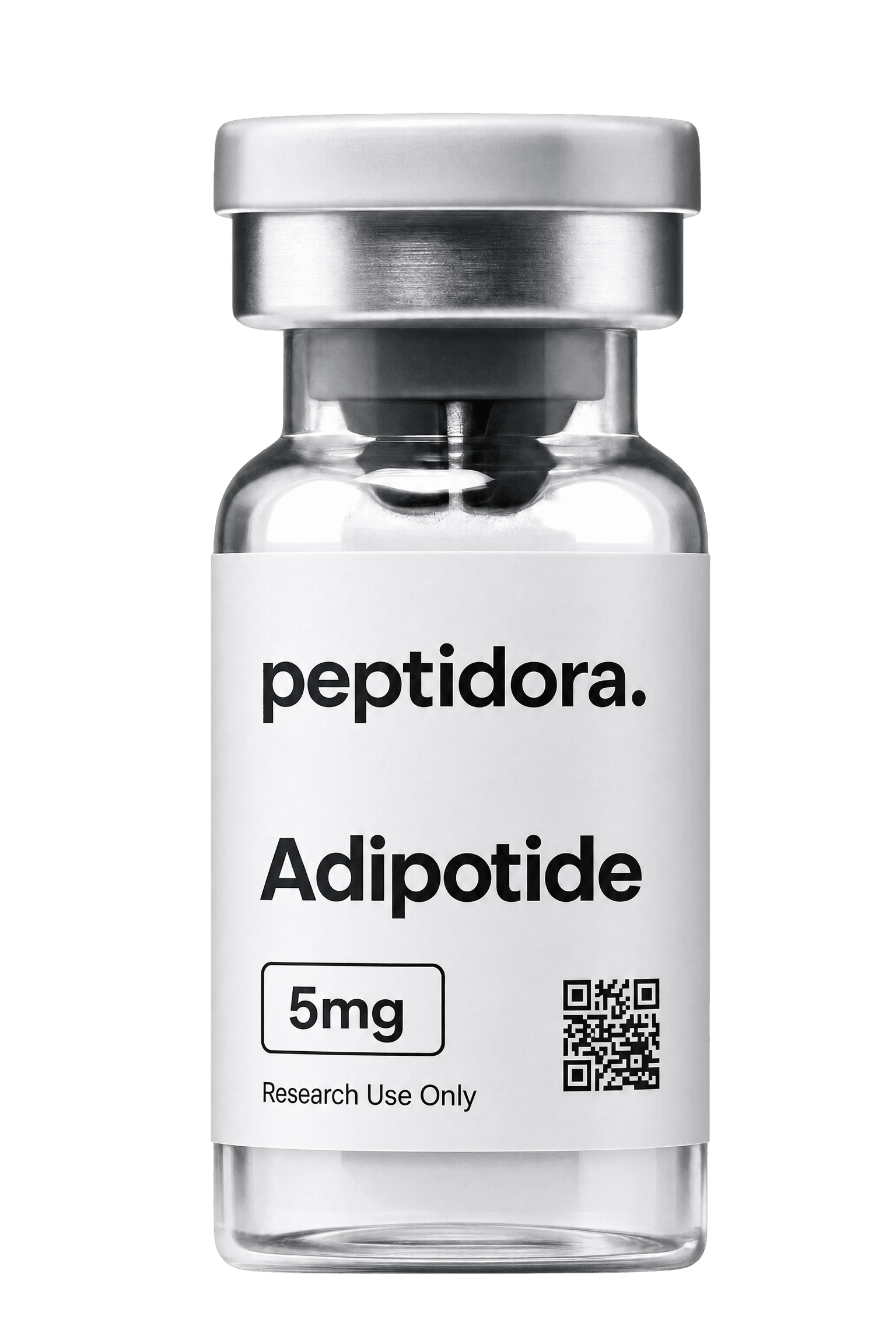 Adipotide, 5 mg. Vial PEPTIDORA completo.