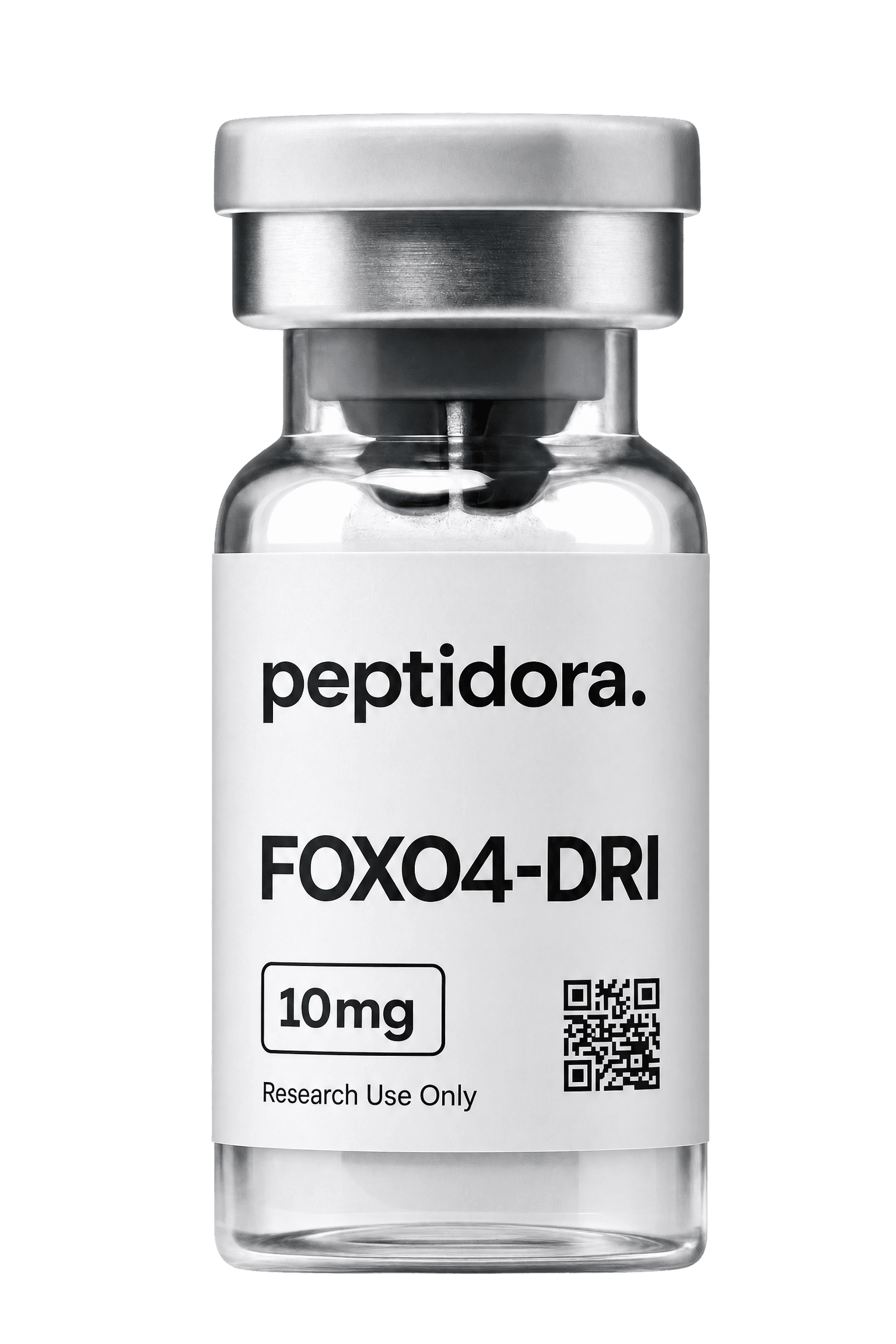 FOXO4-DRI, 10 mg. Vial PEPTIDORA completo.