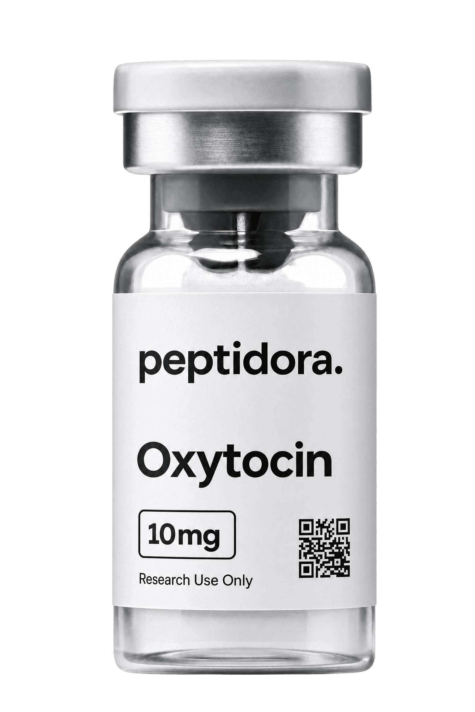 Oxitocina, 10 mg. Vial PEPTIDORA completo.