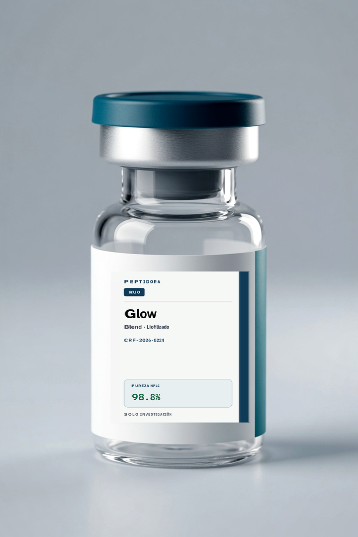 Glow Blend (BPC + TB + GHK-Cu) · material RUO